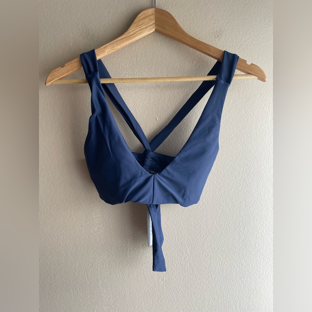 New Universal Standard Blue Swim Top Size 4XS